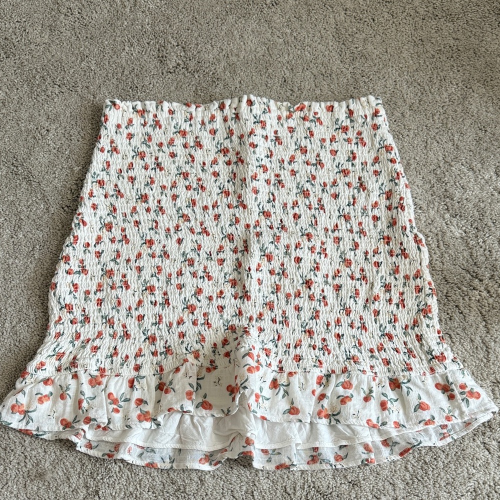Abercrombie Peach Smocked Skirt
